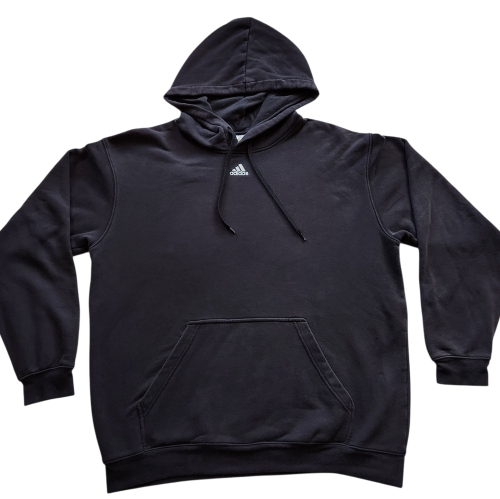 Y2K 00s Adidas Center Logo Hoodie Sz XL